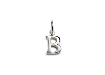 Rhodium Plated | Alphabet Pendants